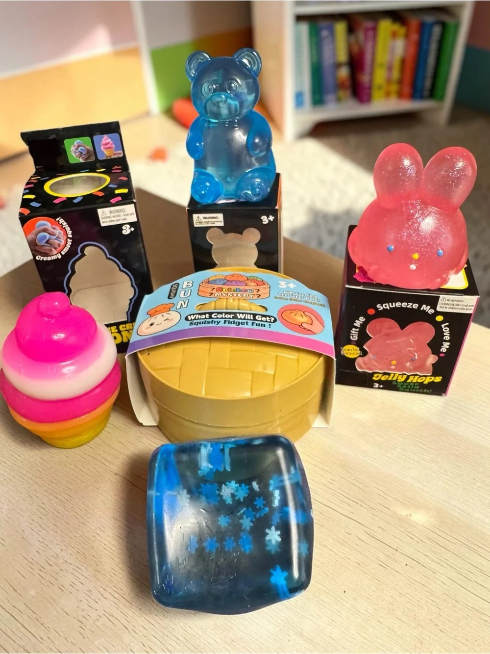 Assorted Kids Squishy Sensory Toy Set - Pink & Blue